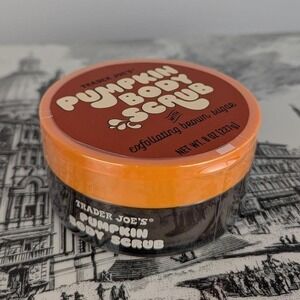 Trader Joe's Pumpkin Body Scrub Exfoliating Brown Sugar 8oz New Sealed